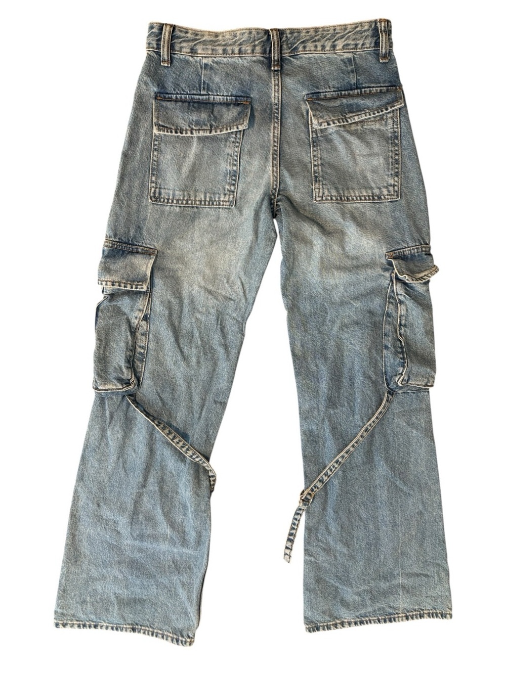 Zara Wide Leg Cargo Jeans - Picture 3 of 5